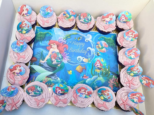 Ariel Mermaid Cupcakes