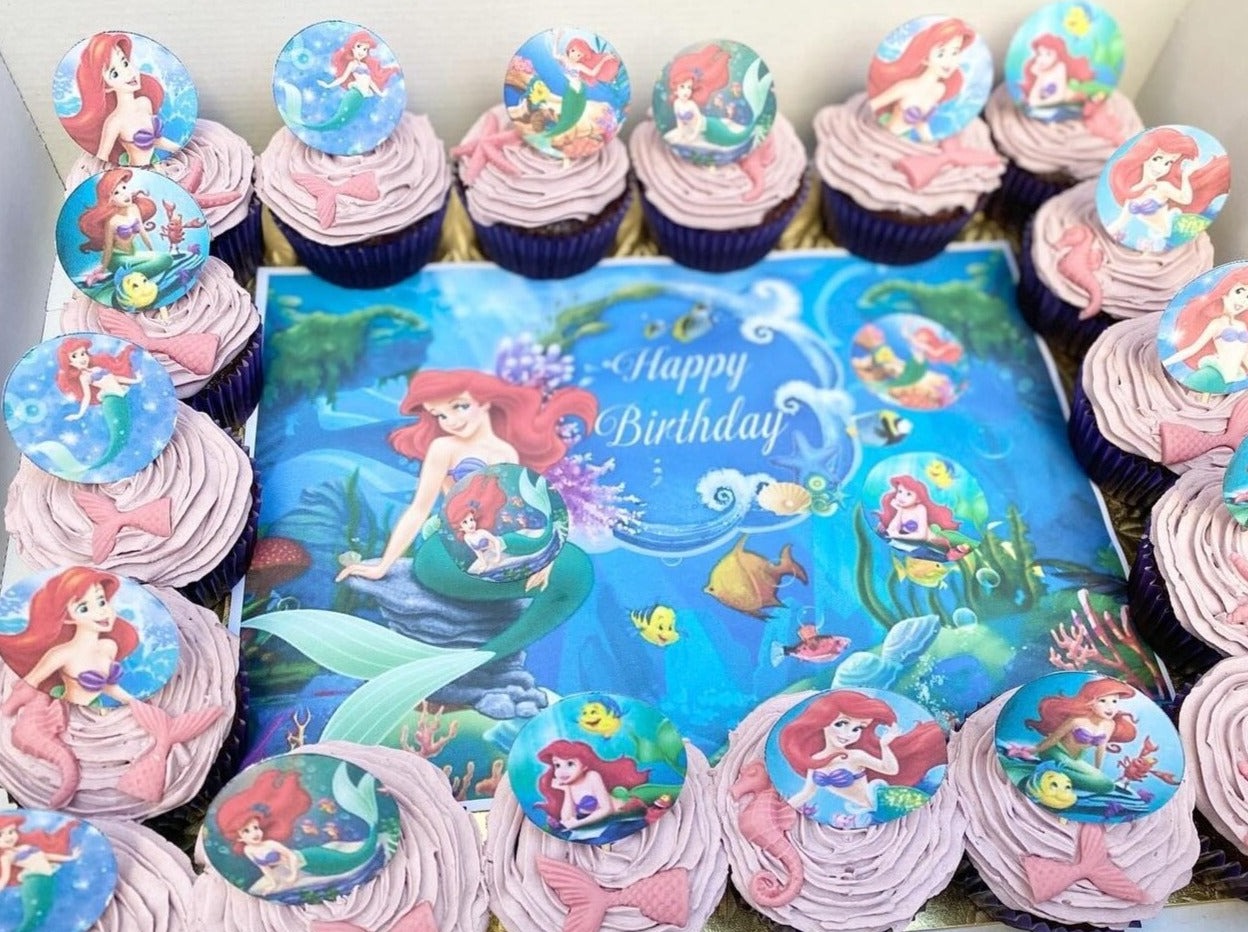 Ariel Mermaid Cupcakes